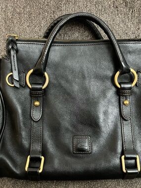 SOLD Dooney & Bourke Florentine Satchel Regular in Black